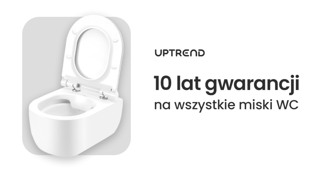 bezrantowe misy WC, podwieszane misy WC, Uptrend