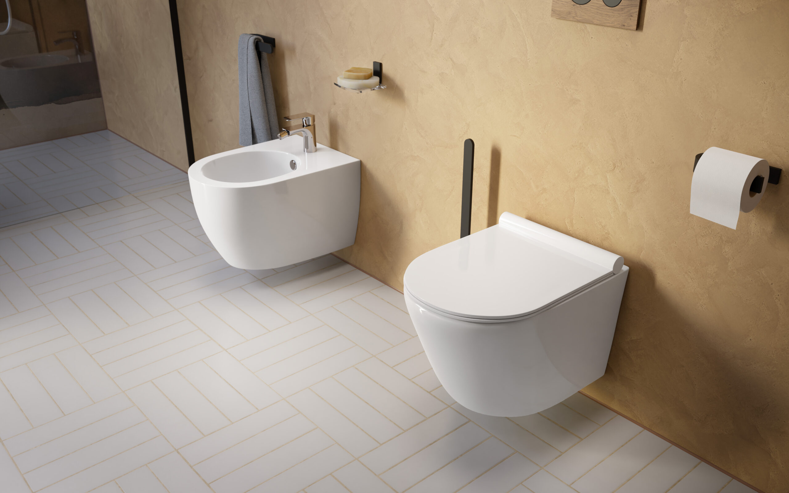 naturalne sposoby na czyszczenie WC, podwieszana misa WC, bidet